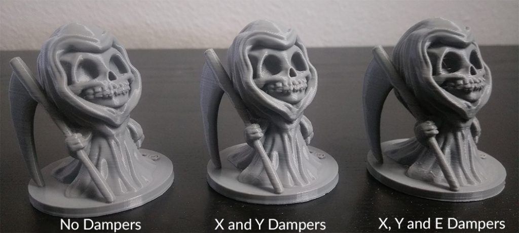 Stepper Motor Dampers Print Results