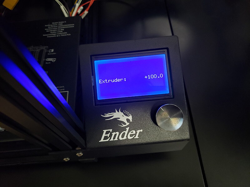 Calibrate Extruder Steps 100mm Filament